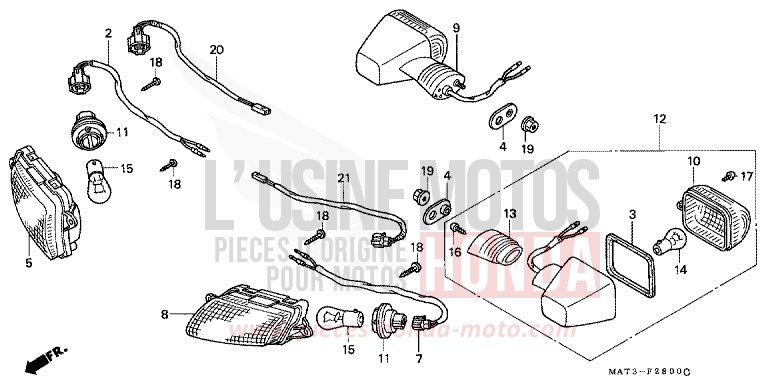 WINKER (V-Y/1/2/3-CM) for Super Blackbird TITANIUM METALLIC (YR183) from 1998